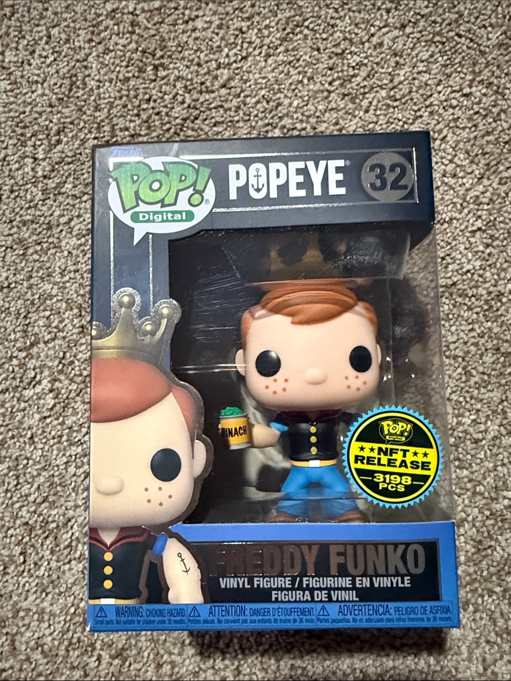 Funko Pop! Popeye Digital Vinyl Figure - Blue, Navy, Tan
